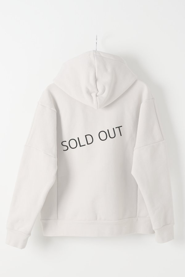 画像2: {SOLD}OURET オーレット ハイパーストレッチ裏毛ハーフZIPフーディL/S{-BJA} (2)