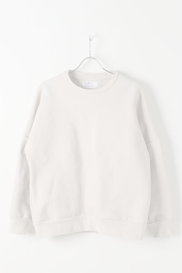 画像1:  {SOLD} OURET オーレット ハイパーストレッチ裏毛クルーネックドルマンプルオーバー{-BJA} (1)