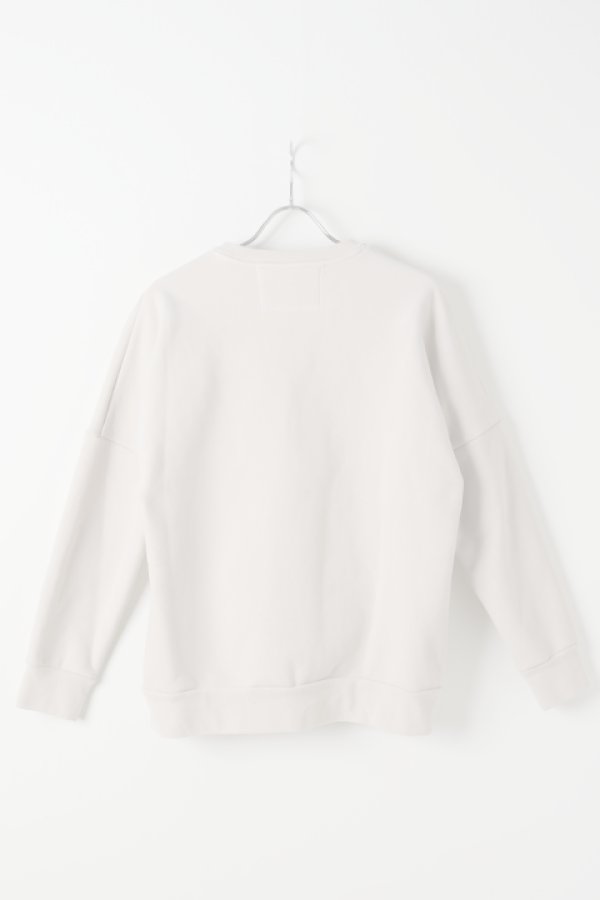 画像2:  {SOLD} OURET オーレット ハイパーストレッチ裏毛クルーネックドルマンプルオーバー{-BJA} (2)