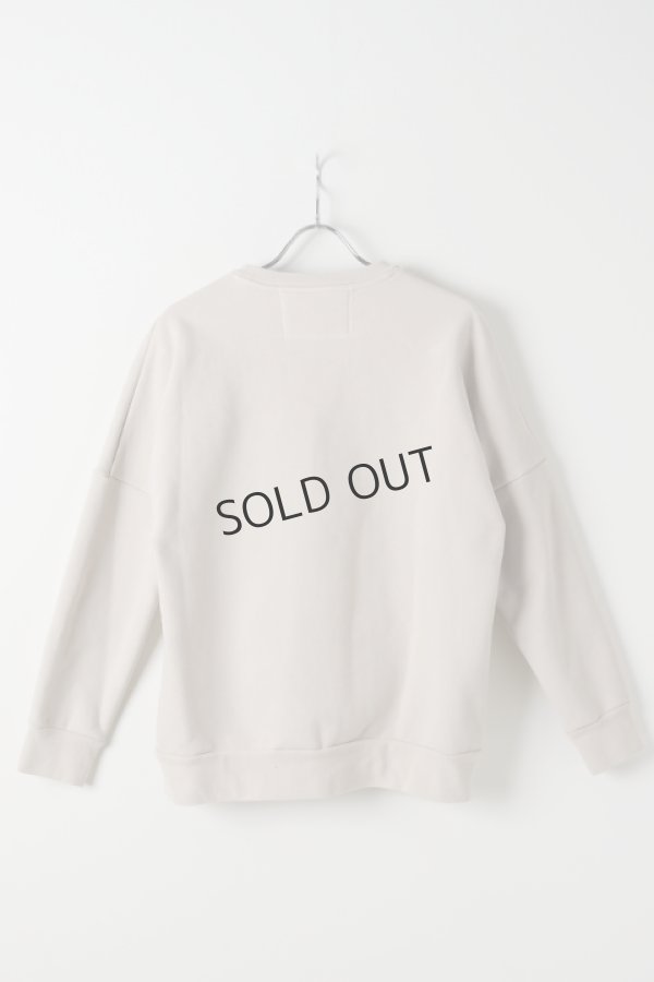 画像2: {SOLD}OURET オーレット ハイパーストレッチ裏毛クルーネックドルマンプルオーバー{-BJA} (2)
