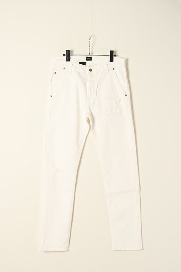 画像1: AKM エイケイエム STRETCH PATCH LEE CRASH TAPERED SLIM{-AEA} (1)