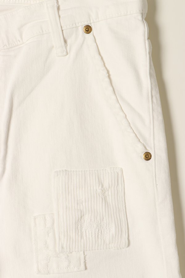 画像3: 【 30%OFF セール52,800円→36,960円】 AKM エイケイエム STRETCH PATCH LEE CRASH TAPERED SLIM{-AEA} (3)