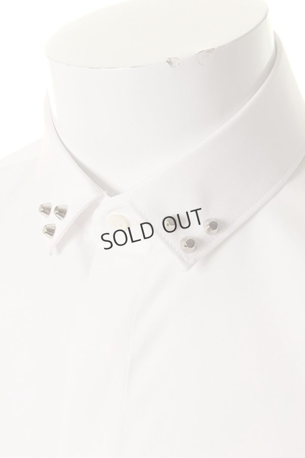 画像4: {SOLD}Neil Barrett ニールバレット STUDS COLLAR SHIRT{PBCM669A-G049C-03-AHS} (4)