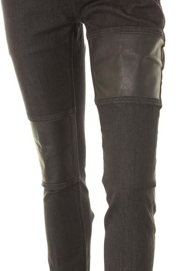 画像4: 【 40%OFF セール75,900円→45,540円】 Neil Barrett ニールバレット LEATHER PATSHED SUPER SKINNY LEG JEAN{BDE162C/PBDE162C-E804T-01-AGS} (4)