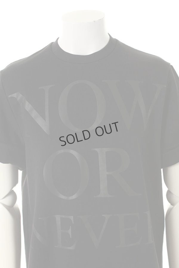画像4: {SOLD}Neil Barrett ニールバレット NOW OR NEVER SHORT SLEEVE SWEAT SHIRT{PBJS74S-A527S-0001-AFS} (4)