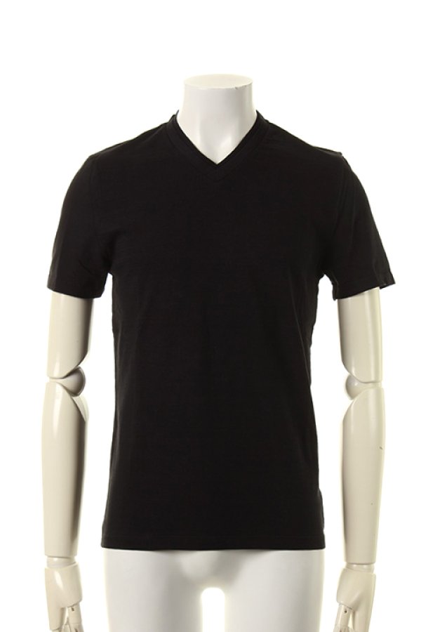 画像1: Neil Barrett ニールバレット DOUBLE V-NECK T-SHIRT{PBJT208V-E511S-01-AGS} (1)