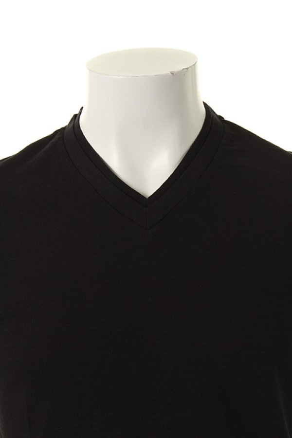 画像4: 【 40%OFF セール20,900円→12,540円】 Neil Barrett ニールバレット DOUBLE V-NECK T-SHIRT{PBJT208V-E511S-01-AGS} (4)