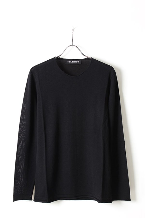 画像1: Neil Barrett ニールバレット WOOl SILK CASHMERE F.16 RAW EDGE JUMPER{PBMA140-3653-01-AHA} (1)