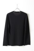 画像2: Neil Barrett ニールバレット WOOl SILK CASHMERE F.16 RAW EDGE JUMPER{PBMA140-3653-01-AHA} (2)