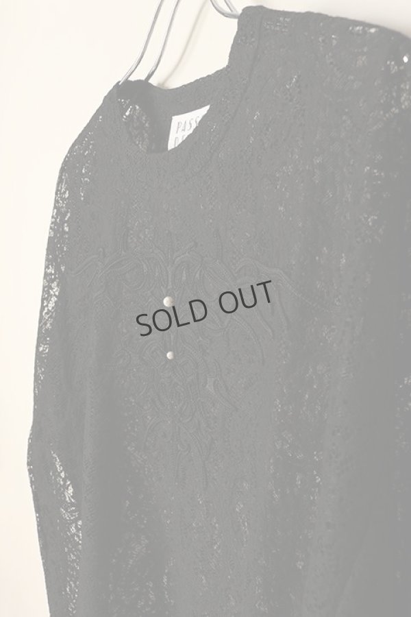 画像5: {SOLD}el conductorH コンダクター CORD EMBROIDERED PAISLEY LACE S/S T-SHIRT{-BCA} (5)