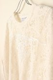 画像5: el conductorH コンダクター CORD EMBROIDERED PAISLEY LACE S/S T-SHIRT{-BCA} (5)