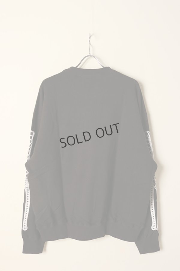 画像5: {SOLD}el conductorH コンダクター CORD EMBROIDERED CREW NECK SWEAT 'BONES{-BCA} (5)
