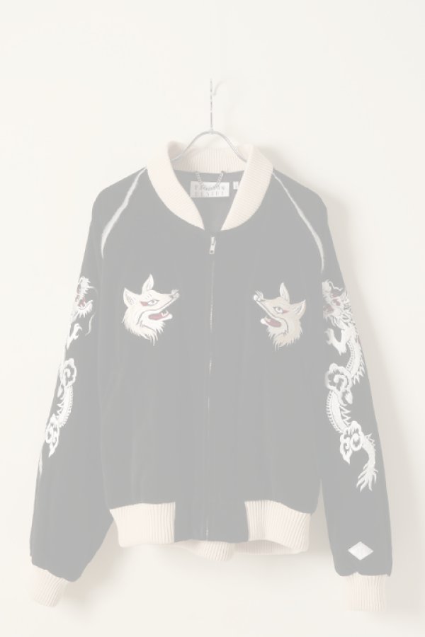 画像1:   el conductorH コンダクター VELVETEEN FOX EMBROIDERED SOURVENIR JKT{-BCA} (1)