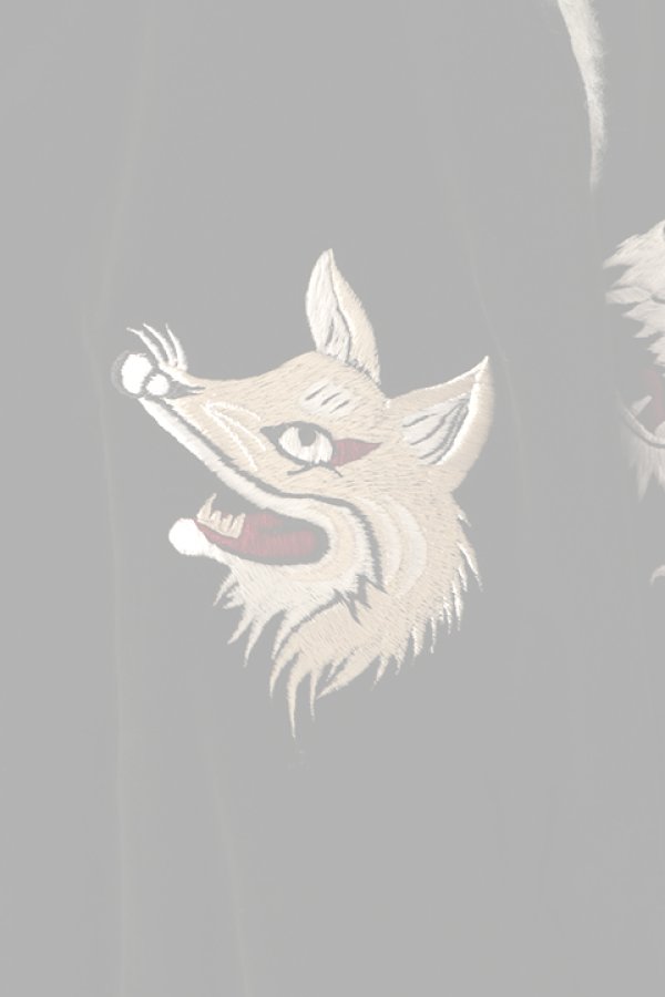 画像2:   el conductorH コンダクター VELVETEEN FOX EMBROIDERED SOURVENIR JKT{-BCA} (2)