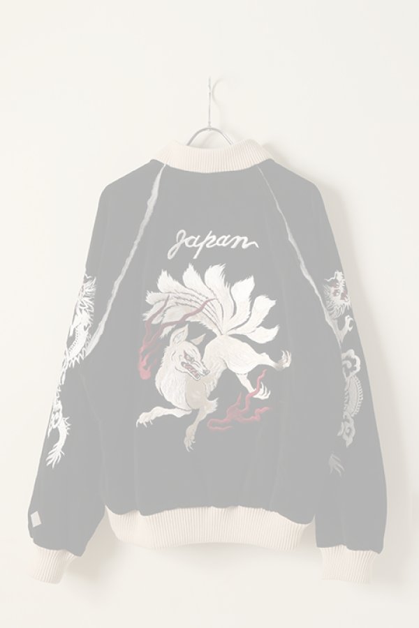 画像5:   el conductorH コンダクター VELVETEEN FOX EMBROIDERED SOURVENIR JKT{-BCA} (5)