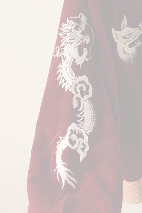 画像5:   el conductorH コンダクター VELVETEEN FOX EMBROIDERED SOURVENIR JKT{-BCA} (5)
