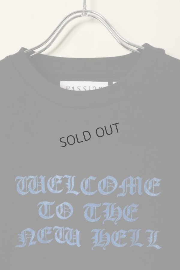 画像2: {SOLD}el conductorH コンダクター COTTON GLITTER PRINT T-SHIRT 'NEWHELL{-BCS} (2)