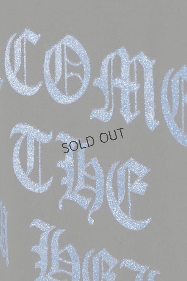 画像3: {SOLD}el conductorH コンダクター COTTON GLITTER PRINT T-SHIRT 'NEWHELL{-BCS} (3)