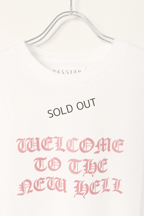 画像2: {SOLD}el conductorH コンダクター COTTON GLITTER PRINT T-SHIRT 'NEWHELL{-BCS} (2)