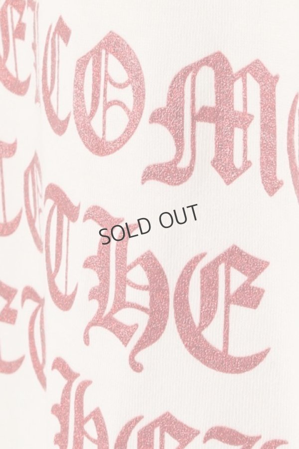 画像3: {SOLD}el conductorH コンダクター COTTON GLITTER PRINT T-SHIRT 'NEWHELL{-BCS} (3)