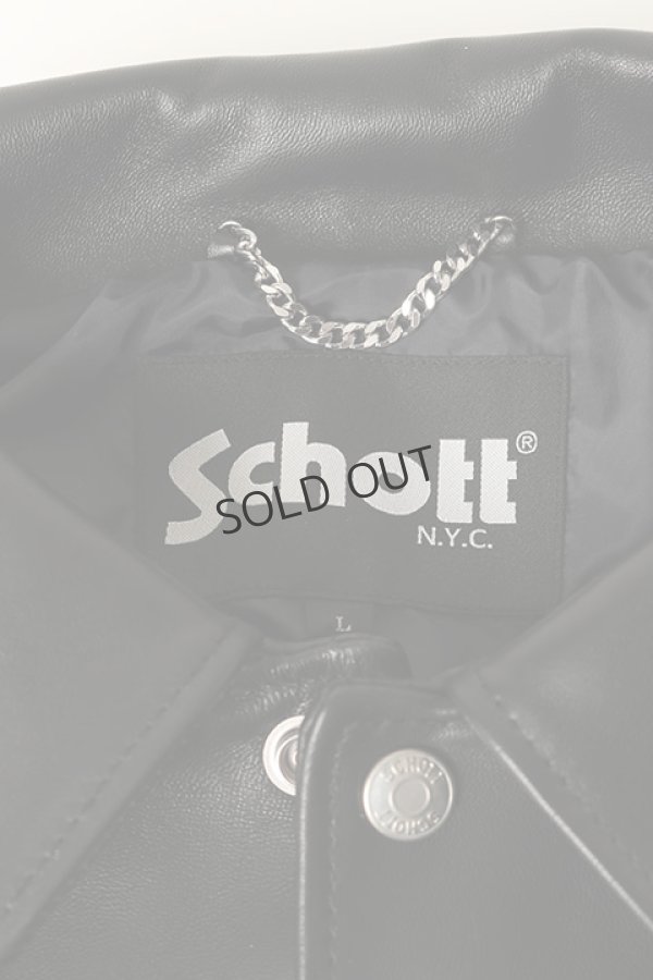 画像2: {SOLD}el conductorH コンダクター x Schott N.Y.C SHEEPSKIN LEATHER COACH JKT{-BCS} (2)