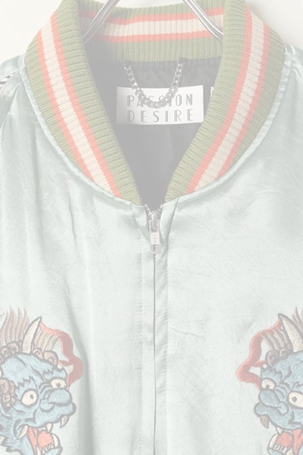 画像2:  {SOLD} el conductorH コンダクター DEMON EMBROIDERED SOURVENIR JKT{-BCS} (2)