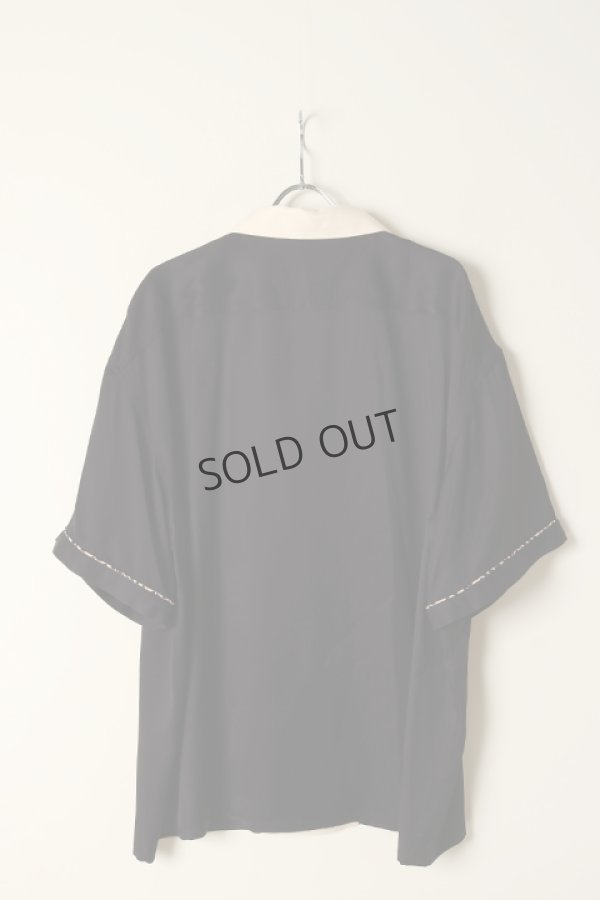 画像5: {SOLD}el conductorH コンダクター RAYON 2TONE BOWLING SHIRT{-BCS} (5)