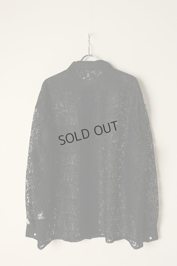 画像5: {SOLD}el conductorH コンダクター FLOWER LACE OPEN COLLAR SHIRT{-BCS} (5)