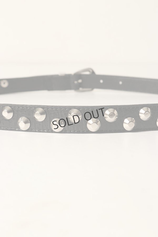 画像4: {SOLD}el conductorH コンダクター LEATHER TRAPEZOID STUDS BELT{-BDA} (4)
