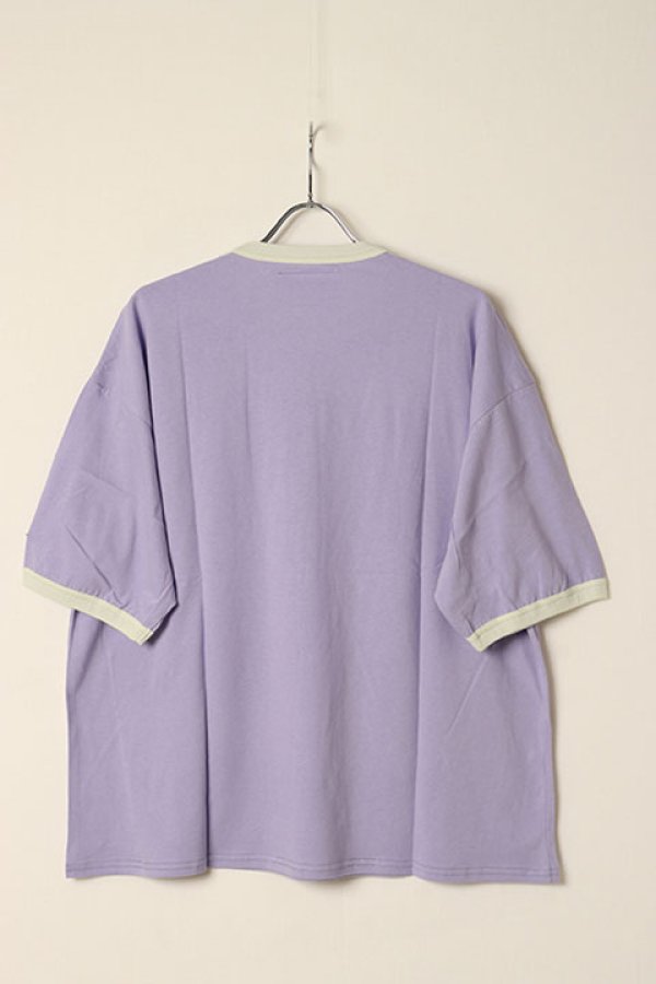 画像5: 【 30%OFF セール13,200円→9,240円】 el conductorH コンダクター OVERSIZED TRIM T-SHIRT 'ROSE{-BDA} (5)