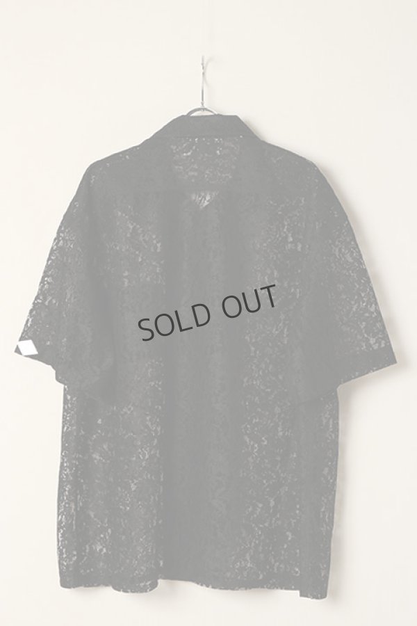 画像5: {SOLD}el conductorH コンダクター FLOWER LACE OPEN COLLAR SHORT SLEEVE SHIRT{-BDA} (5)