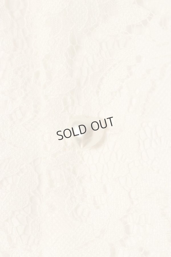 画像4: {SOLD}el conductorH コンダクター FLOWER LACE OPEN COLLAR SHORT SLEEVE SHIRT{-BDA} (4)