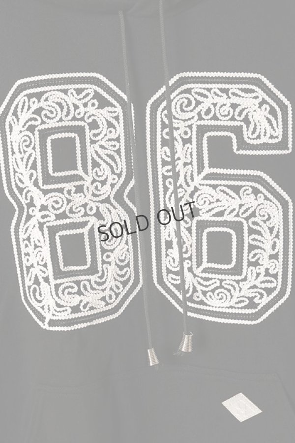 画像3: {SOLD}el conductorH コンダクター CORD EMBROIDERED COTTON HOODED SWEATER TEAM{-BDS} (3)