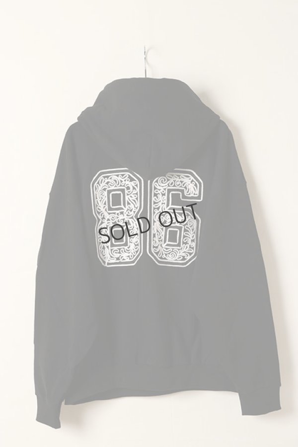 画像5: {SOLD}el conductorH コンダクター CORD EMBROIDERED COTTON HOODED SWEATER TEAM{-BDS} (5)