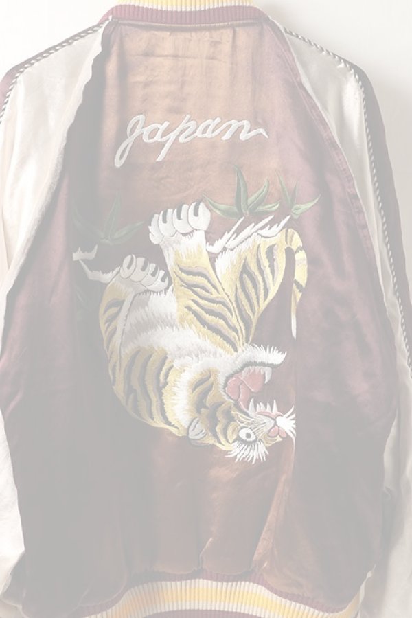 画像5:   el conductorH コンダクター UPSIDE DOWN TIGER EMBROIDERED AGED SOURVENIR JKT{-BDS} (5)