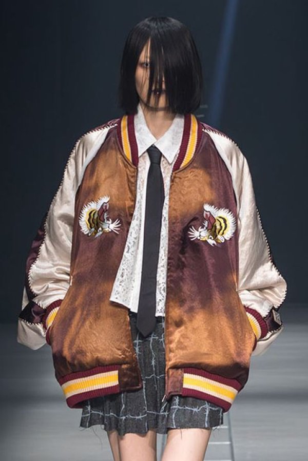 画像7: 【 30%OFF セール116,600円→81,620円】 el conductorH コンダクター UPSIDE DOWN TIGER EMBROIDERED AGED SOURVENIR JKT{-BDS} (7)