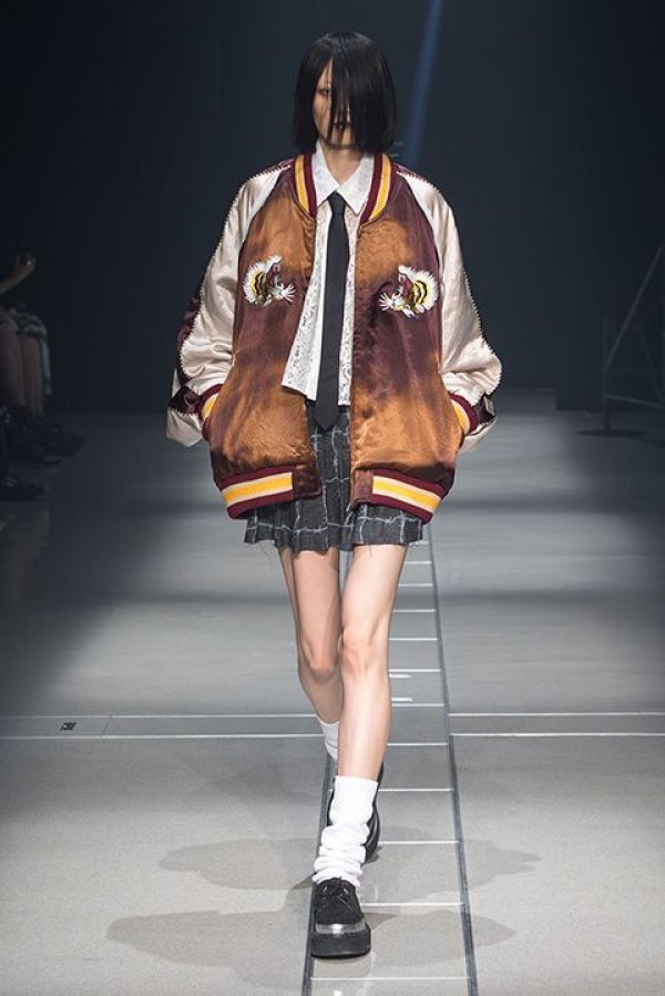 画像8: 【 30%OFF セール116,600円→81,620円】 el conductorH コンダクター UPSIDE DOWN TIGER EMBROIDERED AGED SOURVENIR JKT{-BDS} (8)