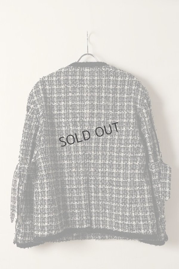 画像5: {SOLD}el conductorH コンダクター MIXED TWEED NO COLLAR BONDAGE JKT{-BDS} (5)
