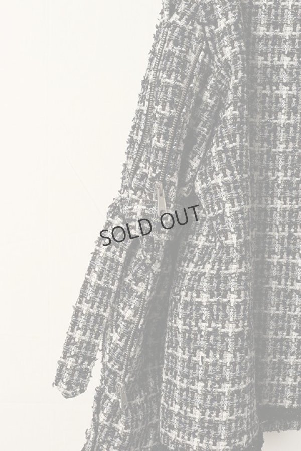 画像6: {SOLD}el conductorH コンダクター MIXED TWEED NO COLLAR BONDAGE JKT{-BDS} (6)