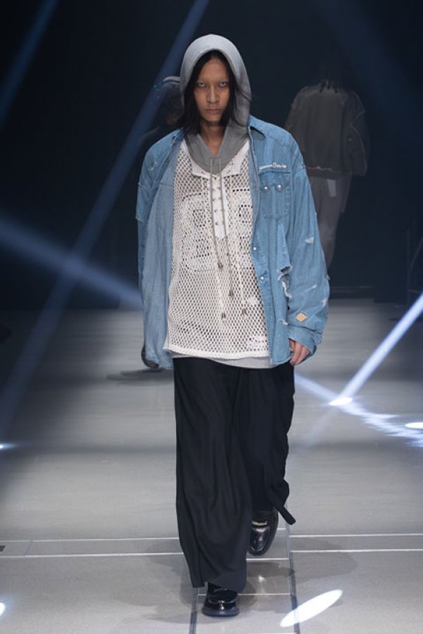 画像6: el conductorH コンダクター DISTRESSED DENIM COWBOY SHIRT{-BDS} (6)