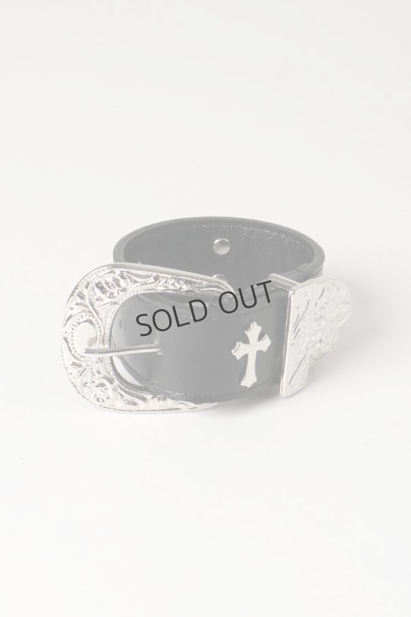 画像1: {SOLD}el conductorH コンダクター CROSS STUDS COWBOY BRACELET{-BEA} (1)