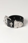 画像2: el conductorH コンダクター CROSS STUDS COWBOY BRACELET{-BEA} (2)