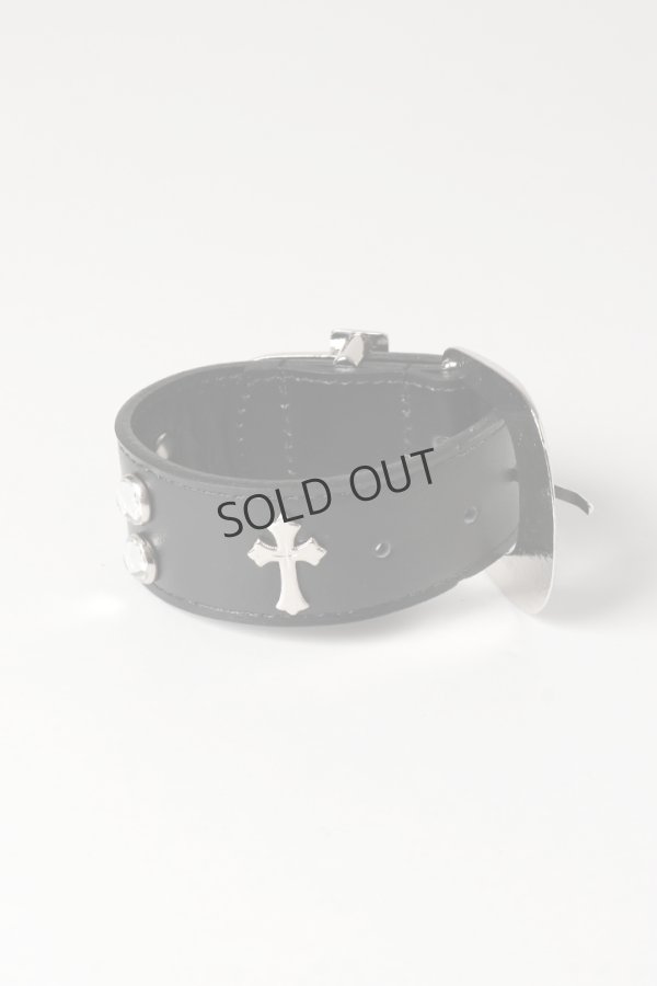 画像4: {SOLD}el conductorH コンダクター CROSS STUDS COWBOY BRACELET{-BEA} (4)