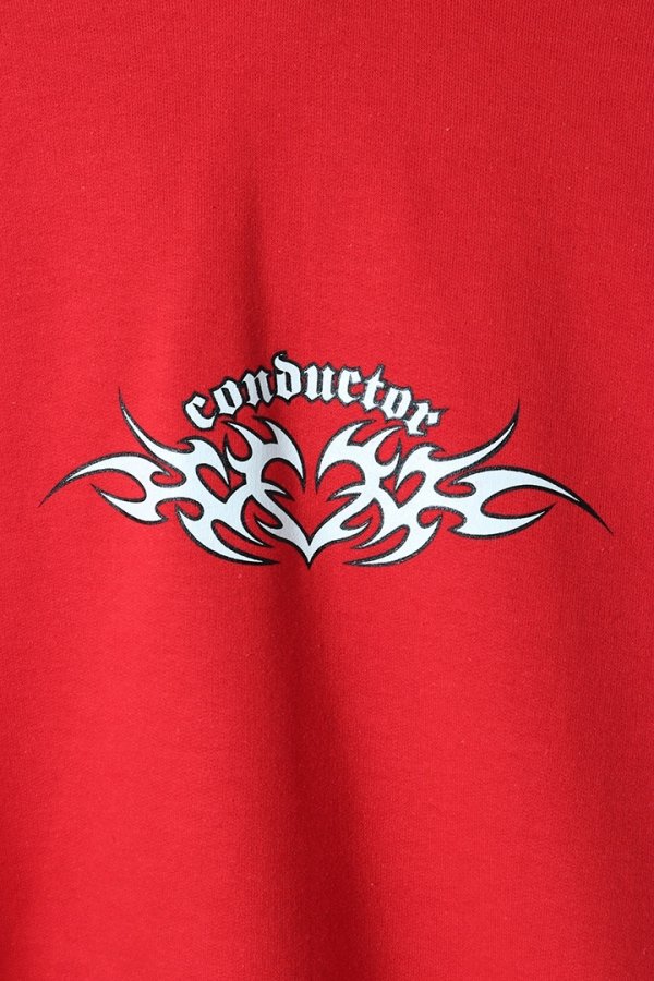 画像3: el conductorH コンダクター HEART TRIBAL PRINT SOUVENIR HOODIE{-BEA} (3)