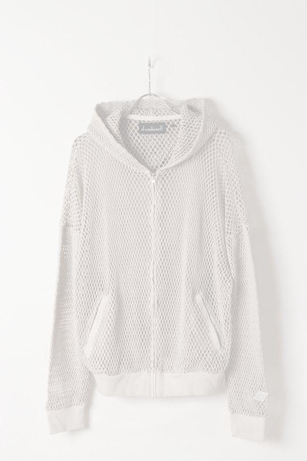画像1:  {SOLD} el conductorH コンダクター COTTON MESH FULL ZIPHOODIE{-BFA} (1)