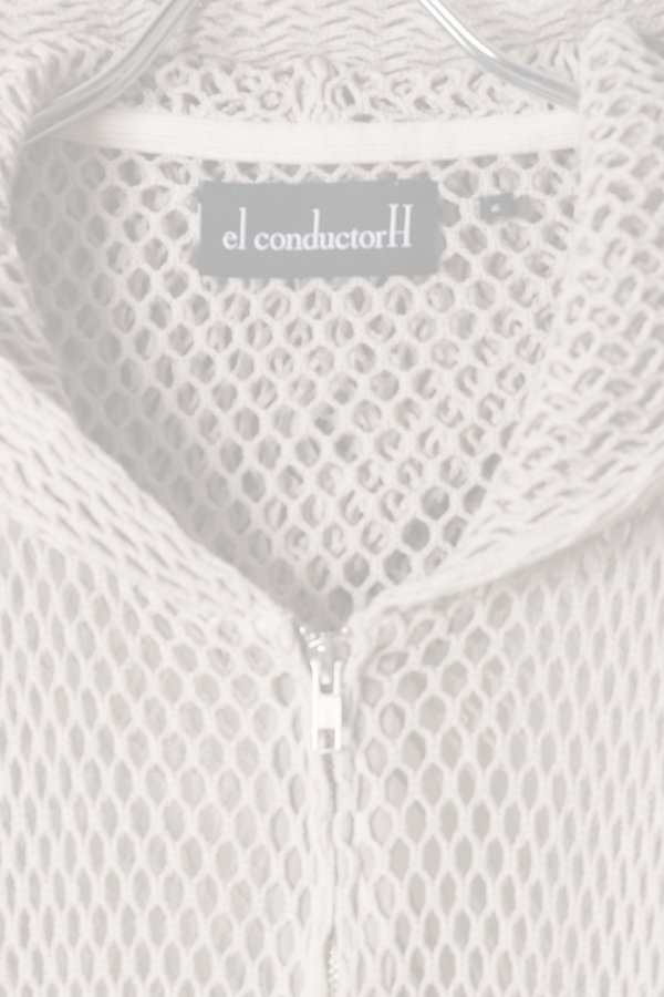 画像2:  {SOLD} el conductorH コンダクター COTTON MESH FULL ZIPHOODIE{-BFA} (2)