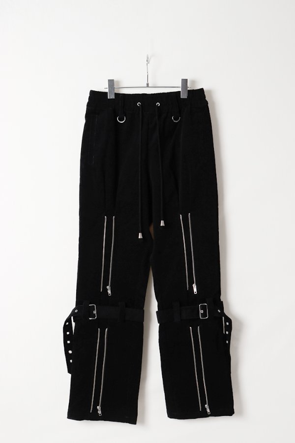 画像1: el conductorH コンダクター COTTON CORDUROY BONDAGE EASY TROUSERS{-BFA} (1)