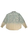 画像2: COTTON FLANNEL CHECK BLEACH SHIRT{-BFS} (2)