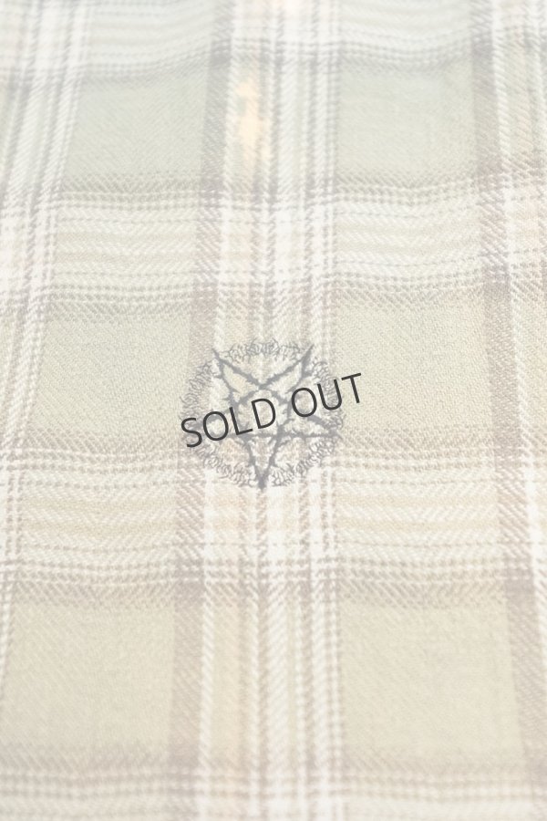 画像3: COTTON FLANNEL CHECK BLEACH SHIRT{-BFS} (3)