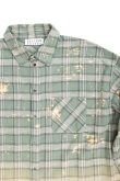 画像4: COTTON FLANNEL CHECK BLEACH SHIRT{-BFS} (4)